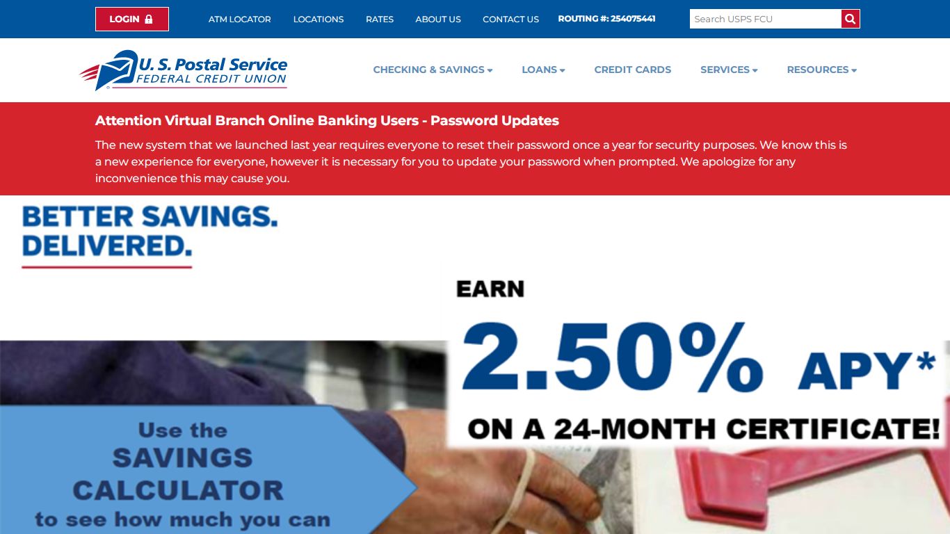 U. S. Postal Service Federal Credit Union